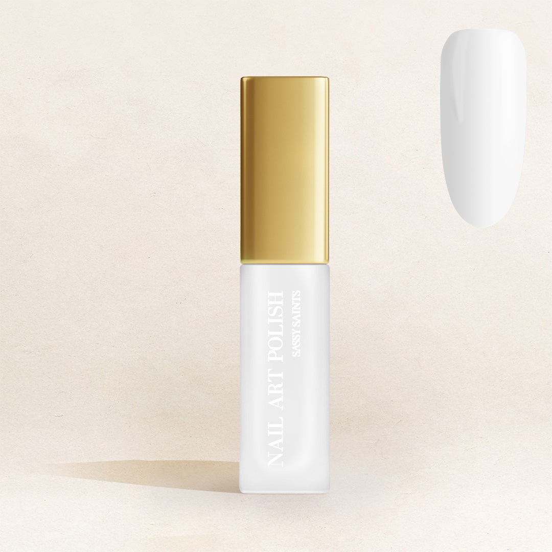 Full White Nail Art Polish