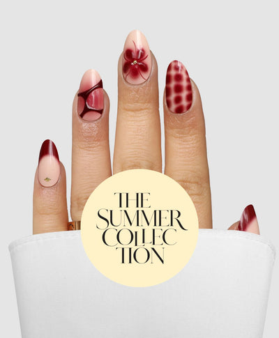 Burgundy Bloom (3D) Gel Wrap