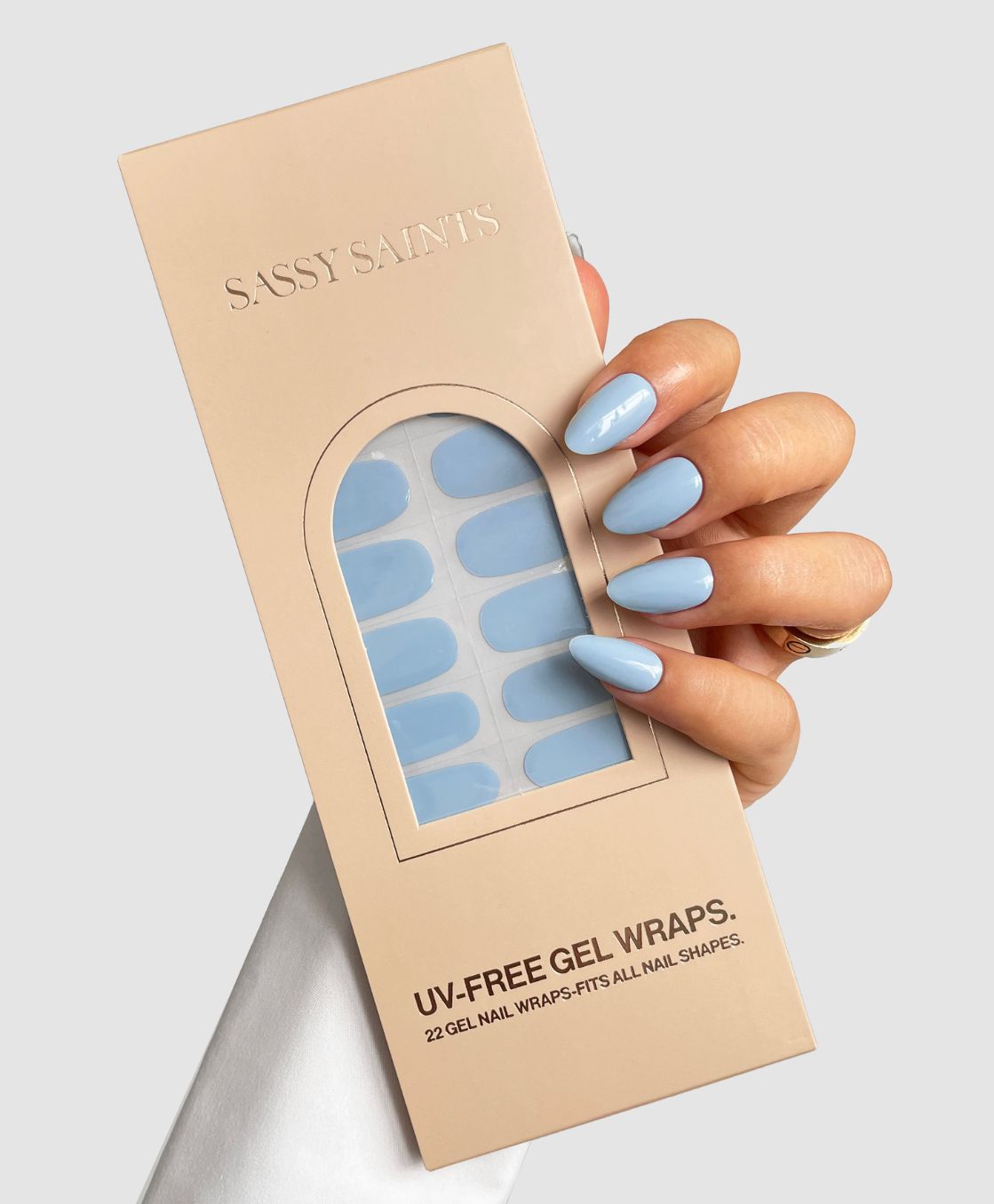 Aqua Clouds Gel Wrap