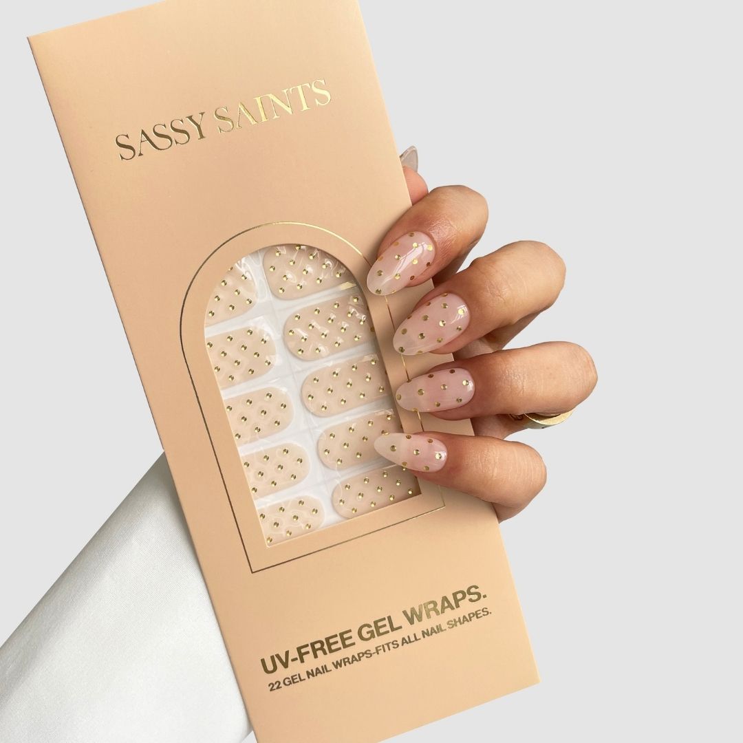 Champagne Drops Gel Wrap