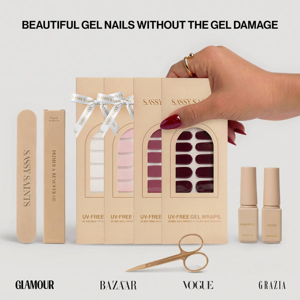 Gel Nail Wrap Box - 4 Items