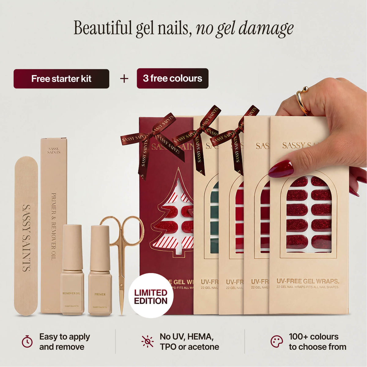 Gel Nail Wrap Box - 4 Wraps (25% off)