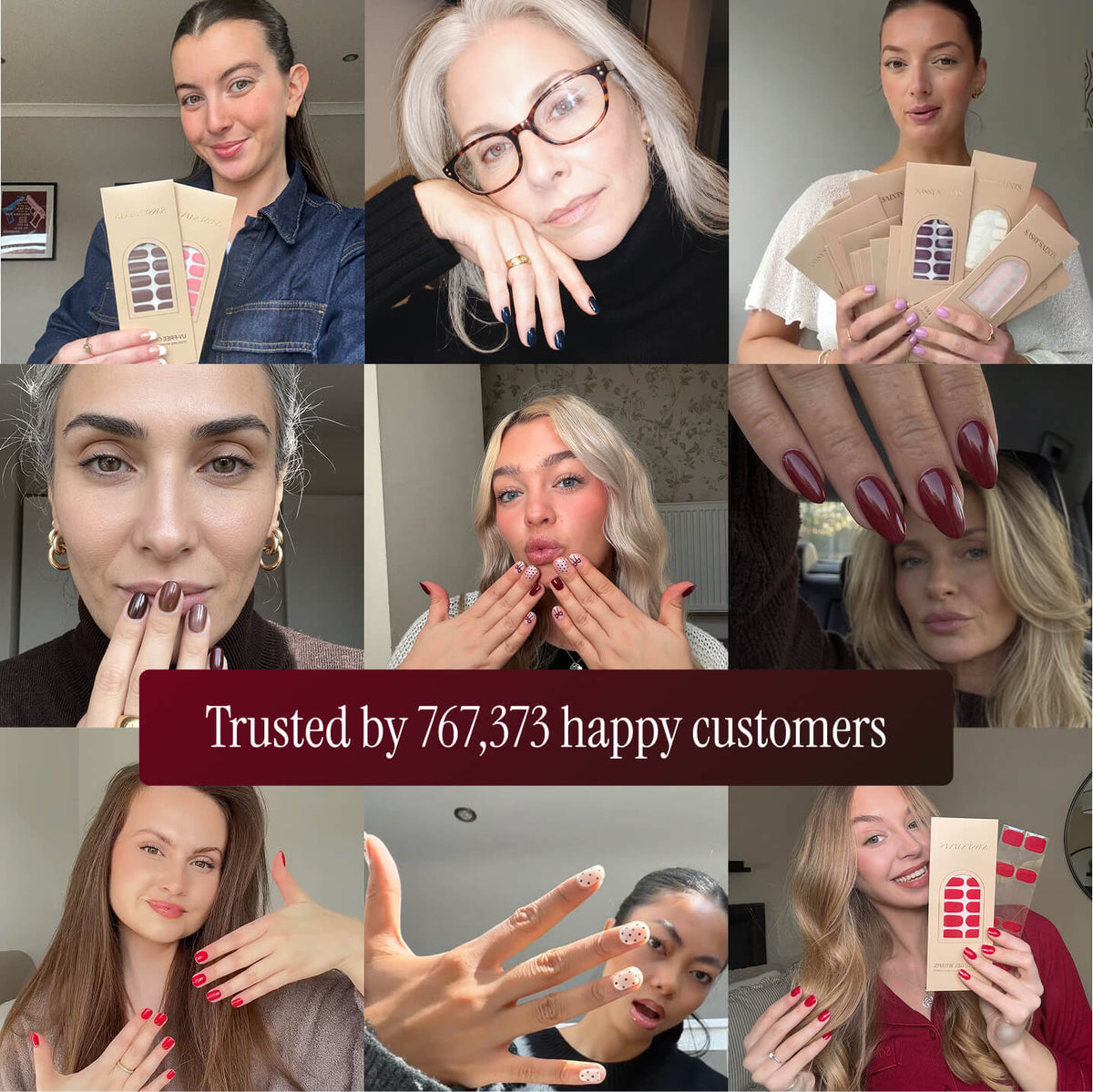 Gel Nail Wrap Box - 4 Wraps (25% off)