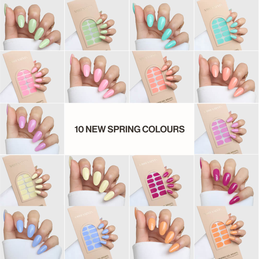 עטיפות ציפורניים בג'ל ללא UV