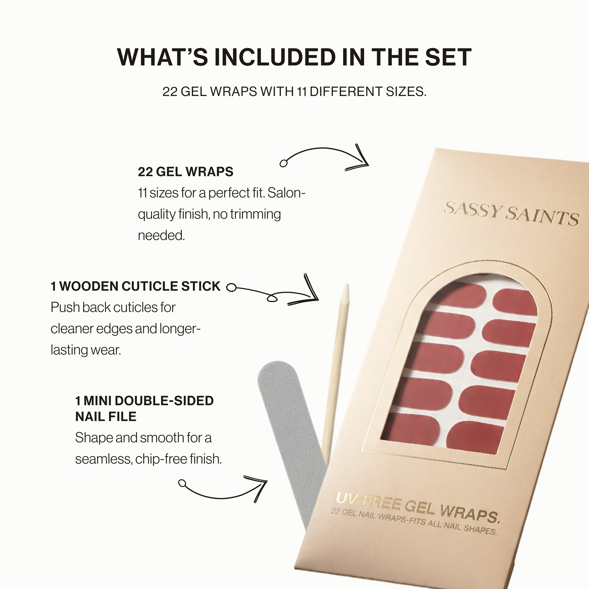 UV Free Gel Nail Wraps -